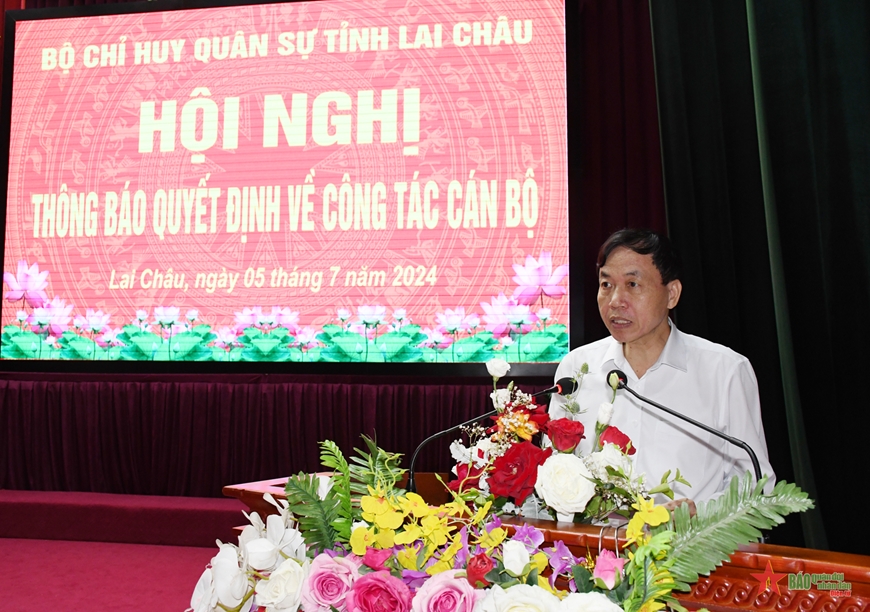 Bộ CHQS tỉnh Lai Châu thông báo Quyết định về công tác cán bộ