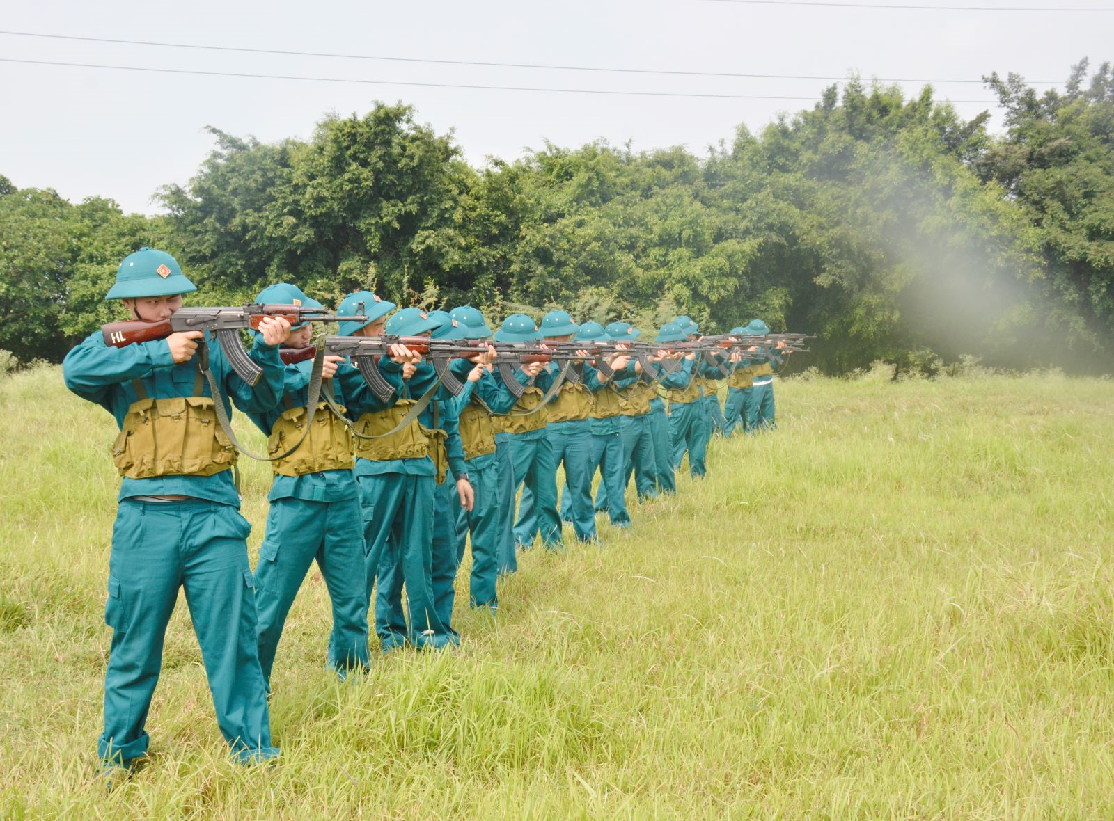 Gia Lâm huấn luyện dân quân thường trực sát thực tế địa bàn
