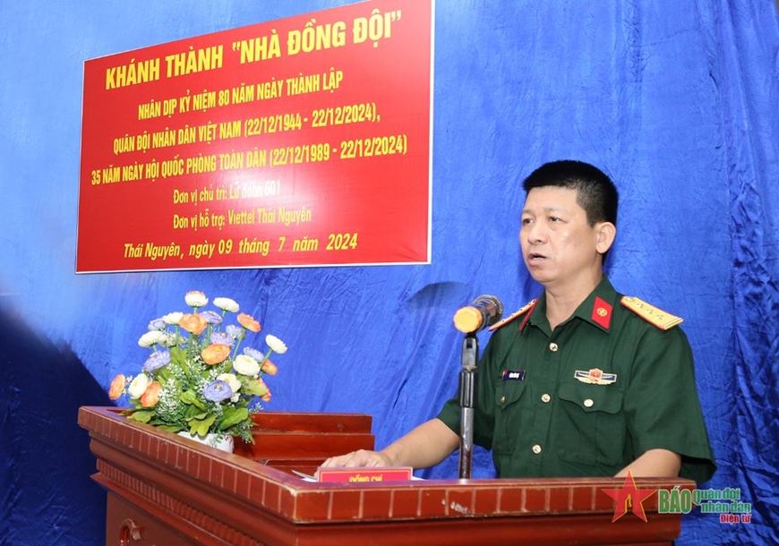 Lữ đoàn Thông tin 601 (Quân khu 1): Khánh thành, bàn giao “Nhà đồng đội”