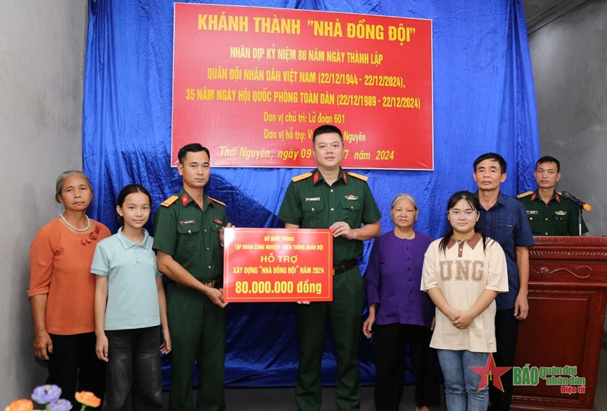 Lữ đoàn Thông tin 601 (Quân khu 1): Khánh thành, bàn giao “Nhà đồng đội”