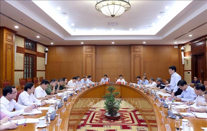 Hội nghị giao ban của Thường trực Ban Bí thư với các ban đảng, 4 văn phòng, các đảng ủy, cơ quan, đoàn thể Trung ương