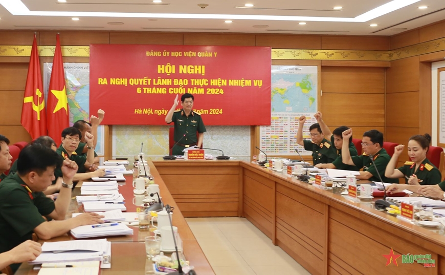 Đảng ủy Học viện Quân y ra nghị quyết lãnh đạo thực hiện nhiệm vụ 6 tháng cuối năm 2024
