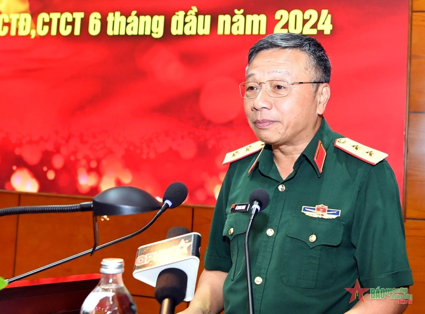 Sơ kết công tác Đảng, công tác chính trị toàn quân 6 tháng đầu năm 2024