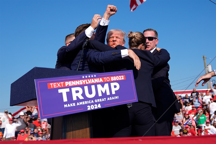 Nổ súng tại cuộc vận động tranh cử của cựu Tổng thống Donald Trump