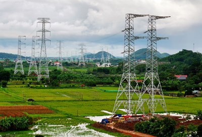 View - 	Trên công trường đường dây 500kV mạch 3