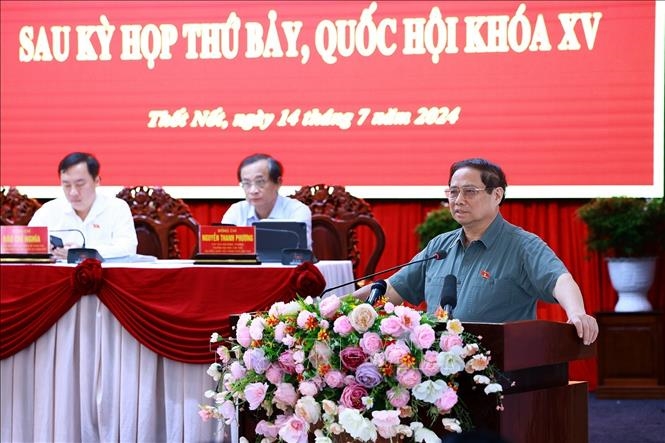 Thủ tướng Phạm Minh Chính tiếp xúc cử tri quận Thốt Nốt, thành phố Cần Thơ