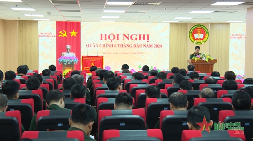 Bệnh viện Quân y 103 tổ chức Hội nghị quân chính 6 tháng đầu năm 2024
