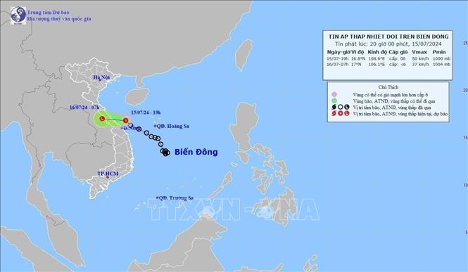 Áp thấp nhiệt đới gây mưa to, có nơi mưa rất to, đề phòng lũ quét, sạt lở đất