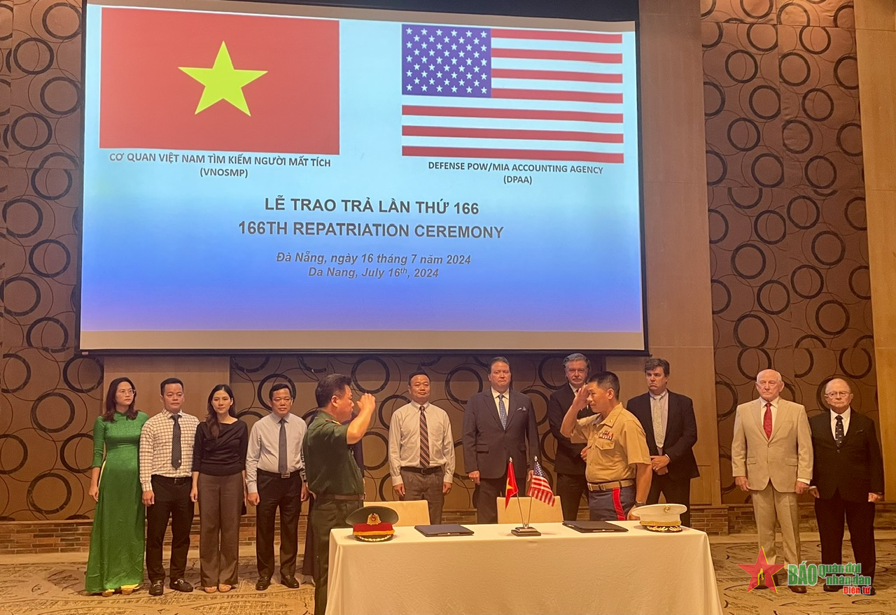 Lễ trao trả hài cốt quân nhân Hoa Kỳ lần thứ 166