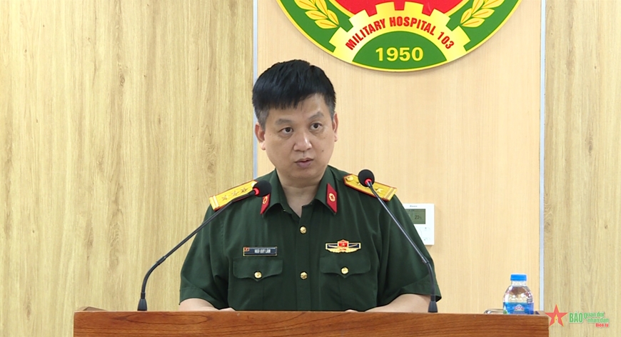 Bệnh viện Quân y 103 sơ kết công tác Đảng, công tác chính trị 6 tháng đầu năm 2024