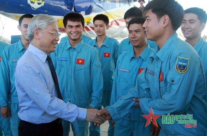 Tổng Bí thư Nguyễn Phú Trọng dành sự quan tâm, tình cảm đặc biệt đối với Bộ đội Hải quân