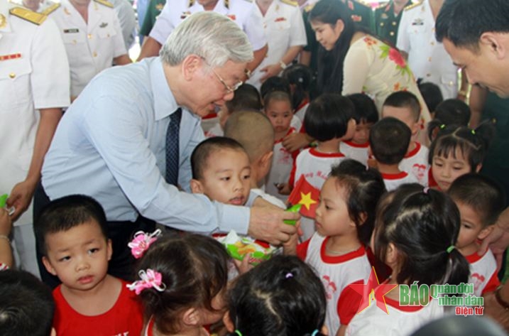 Tổng Bí thư Nguyễn Phú Trọng dành sự quan tâm, tình cảm đặc biệt đối với Bộ đội Hải quân