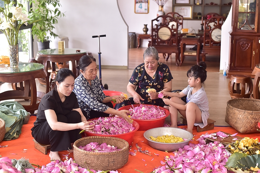 Trà ướp sen Tây Hồ - nét tinh hoa văn hóa Hà thành