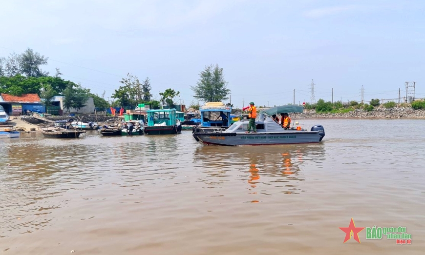 Bộ đội Biên phòng TP Hải Phòng chủ động tích cực phòng, chống bão số 2