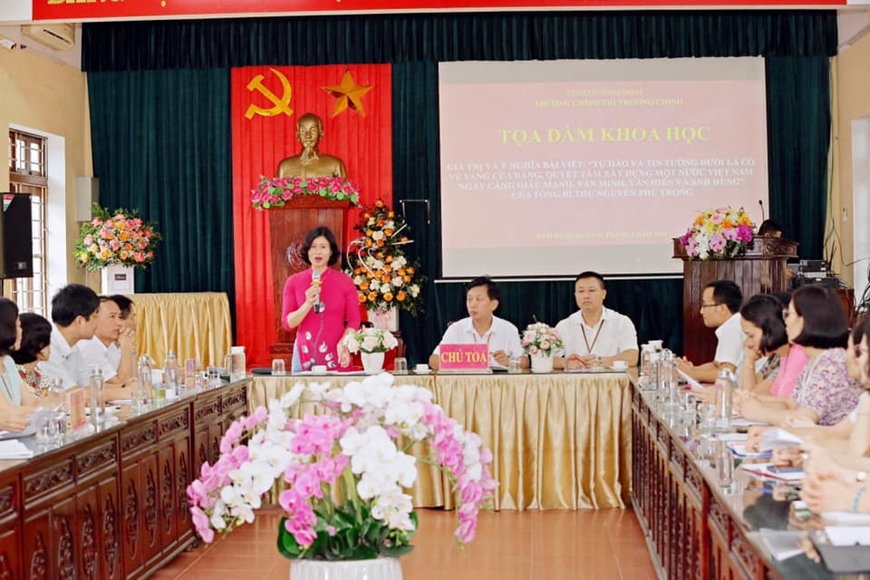Trường Chính trị Trường Chinh thực hiện lời căn dặn của Tổng Bí thư Nguyễn Phú Trọng