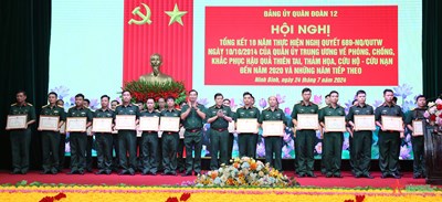 View - 	Quân đoàn 12 chủ động ứng phó, khắc phục hậu quả thiên tai, thảm hoạ