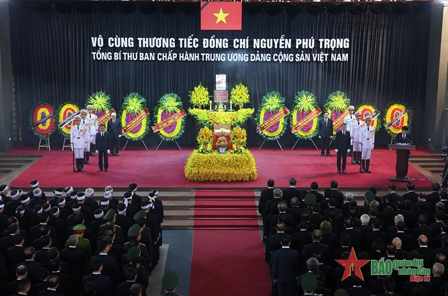 Lời cảm ơn của Ban Lễ tang Nhà nước và gia đình Tổng Bí thư Nguyễn Phú Trọng