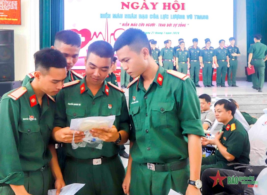 Ngày hội hiến máu ở Bệnh viện Quân y 17