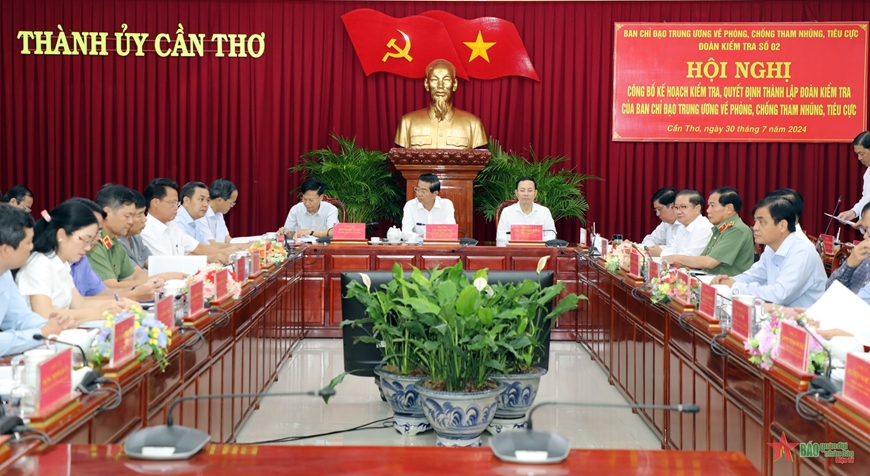 Kiểm tra công tác phòng, chống tham nhũng, tiêu cực tại TP Cần Thơ