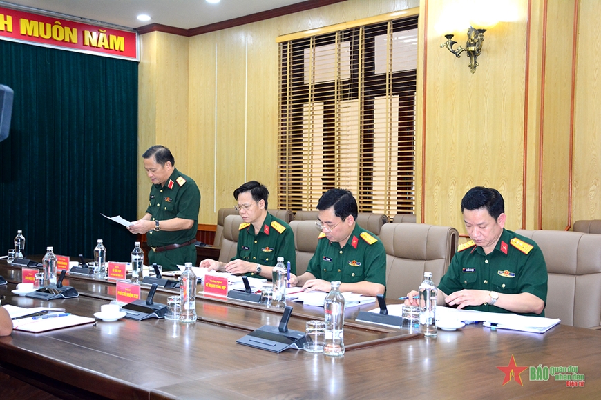 Thượng tướng Trịnh Văn Quyết chủ trì Hội nghị Ban Chủ nhiệm Tổng cục Chính trị