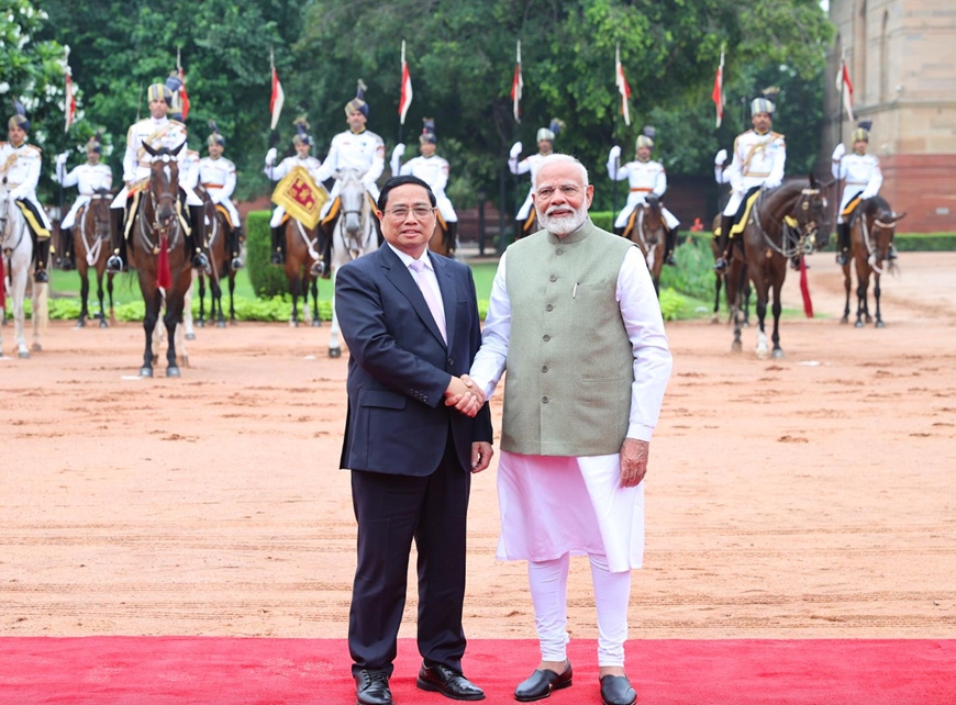 Thủ tướng Phạm Minh Chính hội đàm với Thủ tướng Ấn Độ Narendra Modi