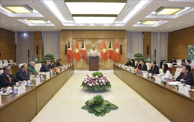 Chủ tịch Quốc hội Trần Thanh Mẫn hội kiến Tổng thống Timor Leste