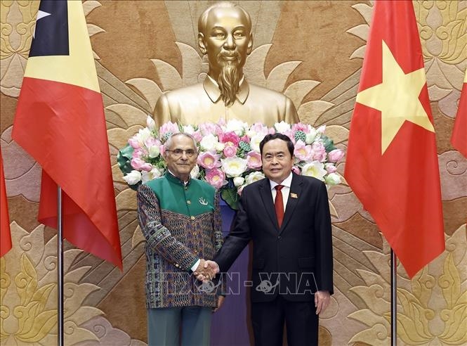 Chủ tịch Quốc hội Trần Thanh Mẫn hội kiến Tổng thống Timor Leste