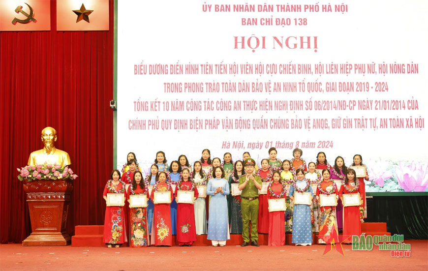 Hà Nội biểu dương điển hình tiên tiến trong phong trào toàn dân bảo vệ an ninh Tổ quốc giai đoạn 2019-2024