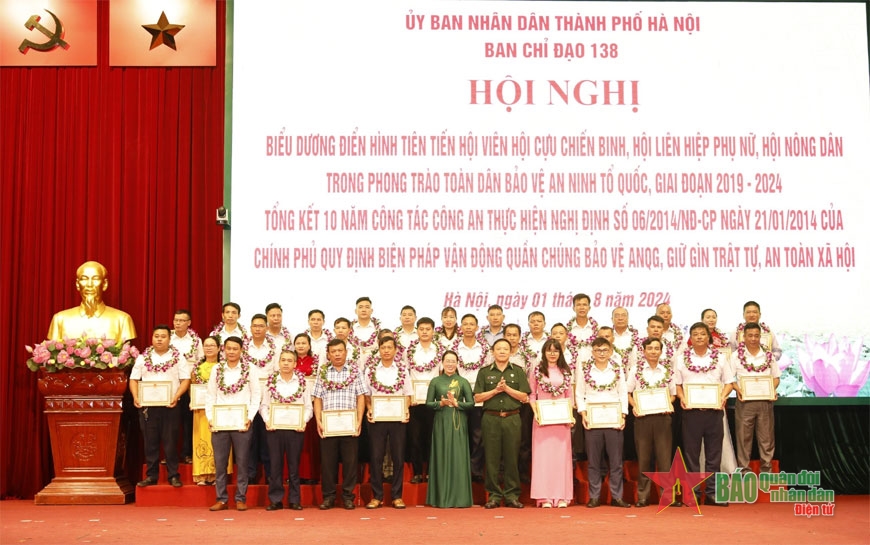 Hà Nội biểu dương điển hình tiên tiến trong phong trào toàn dân bảo vệ an ninh Tổ quốc giai đoạn 2019-2024