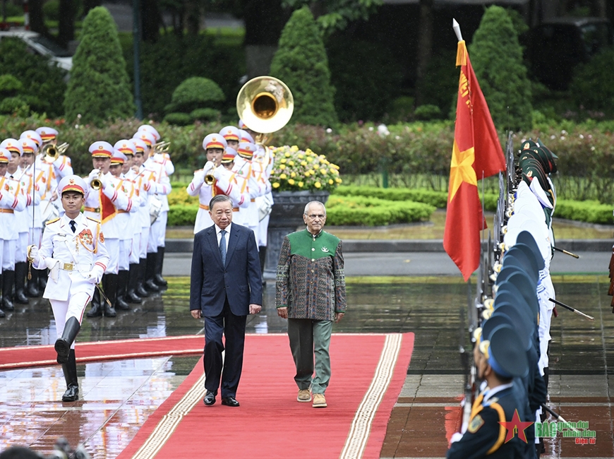 Chủ tịch nước Tô Lâm chủ trì lễ đón Tổng thống Timor-Leste José Ramos-Horta
