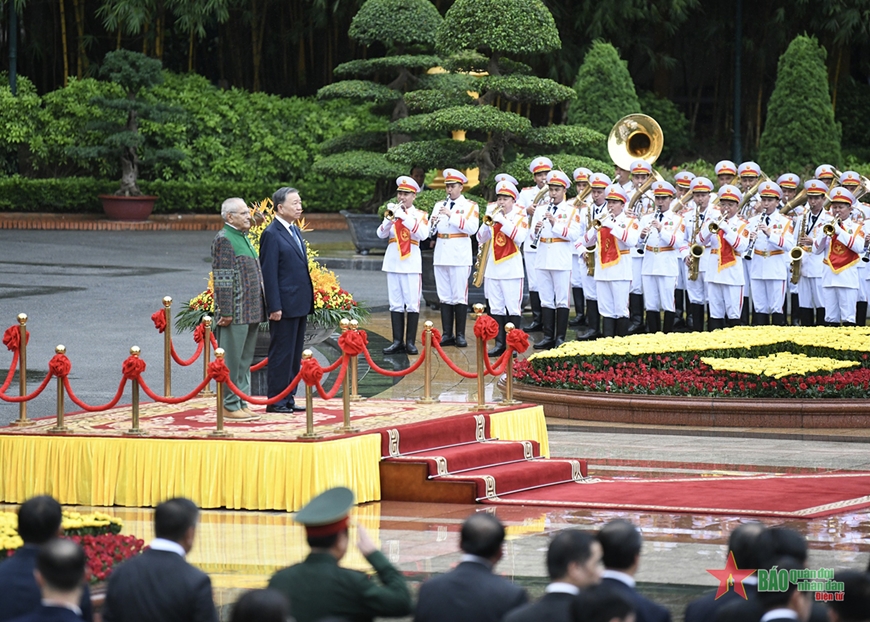 Chủ tịch nước Tô Lâm chủ trì lễ đón Tổng thống Timor-Leste José Ramos-Horta