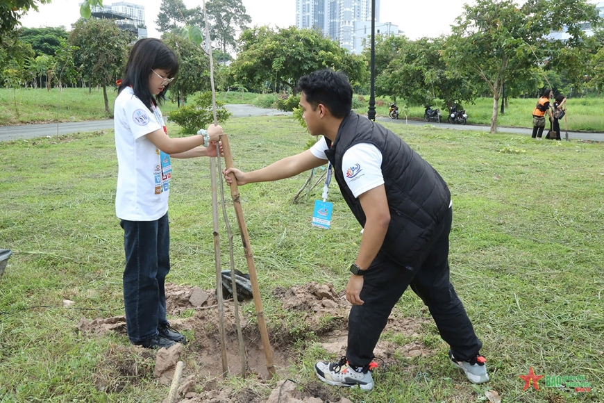Thúc đẩy giao lưu, kết nối thanh niên, sinh viên các nước tình nguyện vì cộng đồng
