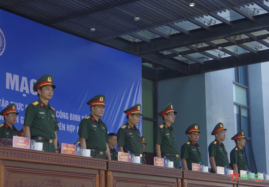 Khai mạc Khóa huấn luyện tiền triển khai và diễn tập thực địa cho Đội Công binh số 3 và Bệnh viện dã chiến cấp 2 số 6