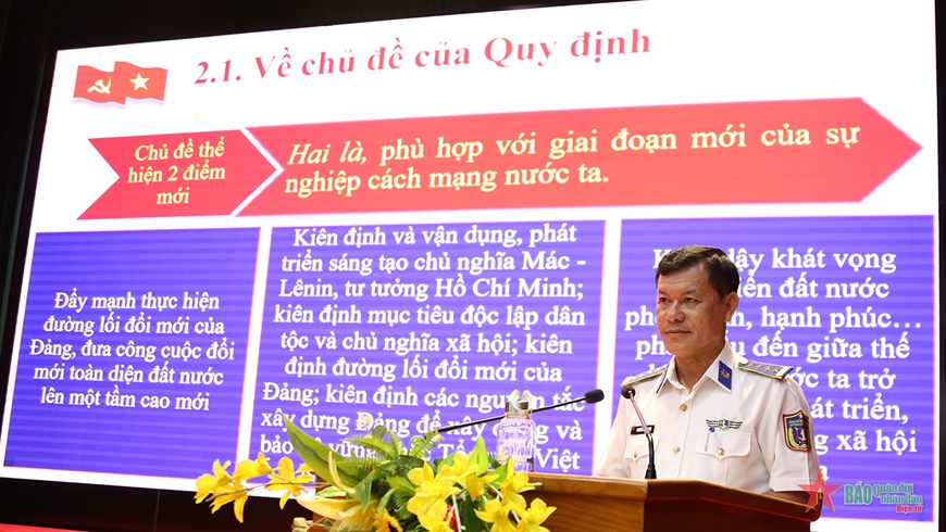 Bộ tư lệnh Vùng Cảnh sát biển 4: Gương mẫu thực hiện Quy định 144 của Bộ Chính trị Bộ tư lệnh Vùng Cảnh sát biển 4: Gương mẫu thực hiện Quy định 144 của Bộ Chính trị