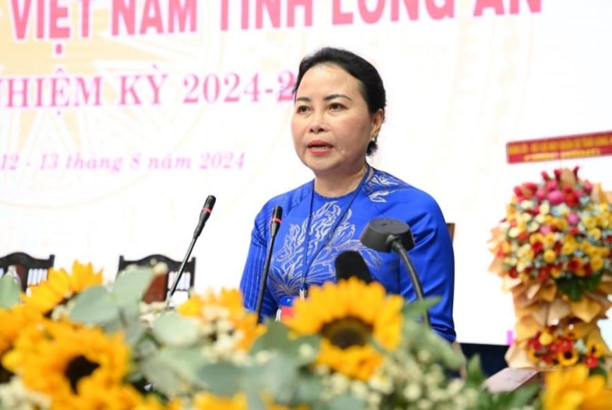 Bà Nguyễn Thị Thu Trinh đắc cử Chủ tịch Ủy ban MTTQ Việt Nam tỉnh Long An