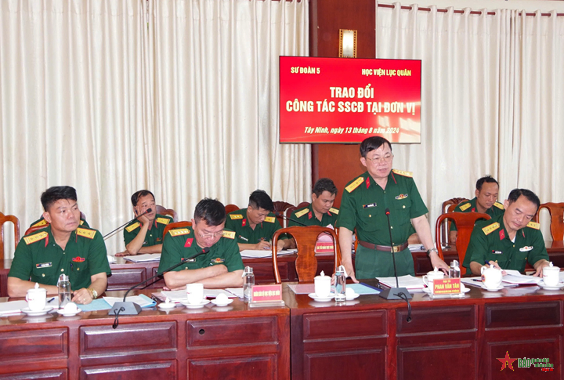 Sư đoàn 5 và Học viện Lục quân trao đổi kinh nghiệm nâng cao sẵn sàng chiến đấu