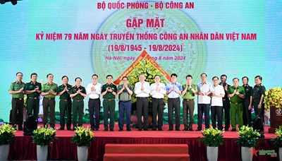 View - 	Quân ủy Trung ương, Bộ Quốc phòng gặp mặt nhân Ngày truyền thống CAND