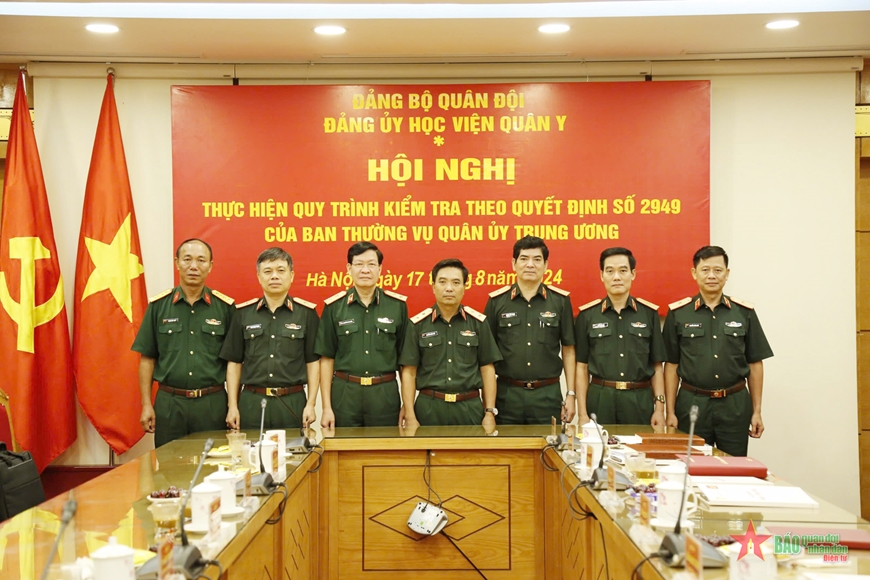 Kết quả kiểm tra của Ban Thường vụ Quân ủy Trung ương đối với Đảng ủy Học viện Quân y