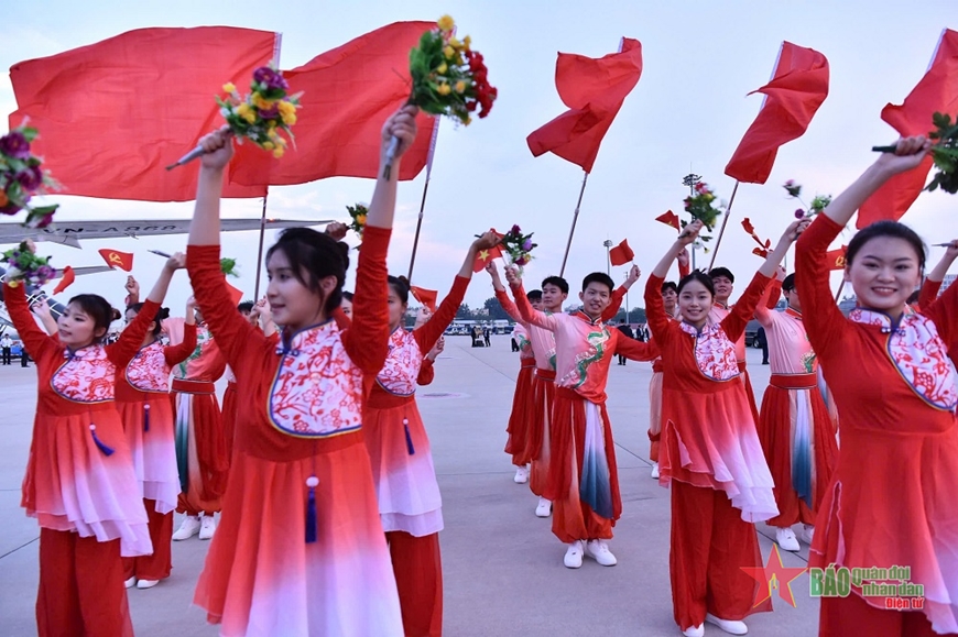Tổng Bí thư, Chủ tịch nước Tô Lâm và Phu nhân đến thủ đô Bắc Kinh, tiếp tục các hoạt động thăm cấp Nhà nước tại Trung Quốc