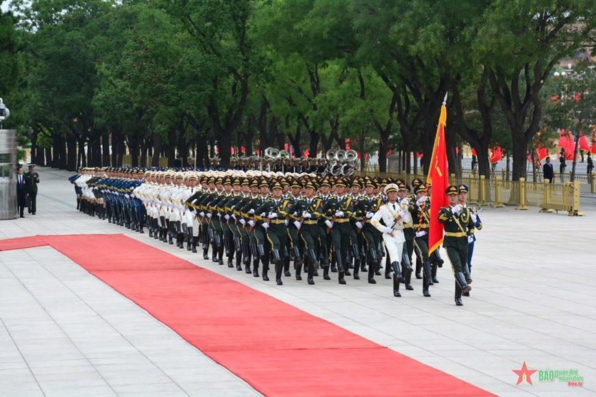 Tổng Bí thư, Chủ tịch Trung Quốc Tập Cận Bình chủ trì Lễ đón chính thức Tổng Bí thư, Chủ tịch nước Tô Lâm