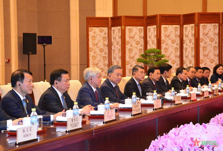 Tổng Bí thư, Chủ tịch nước Tô Lâm hội kiến Thủ tướng Quốc vụ viện Trung Quốc Lý Cường