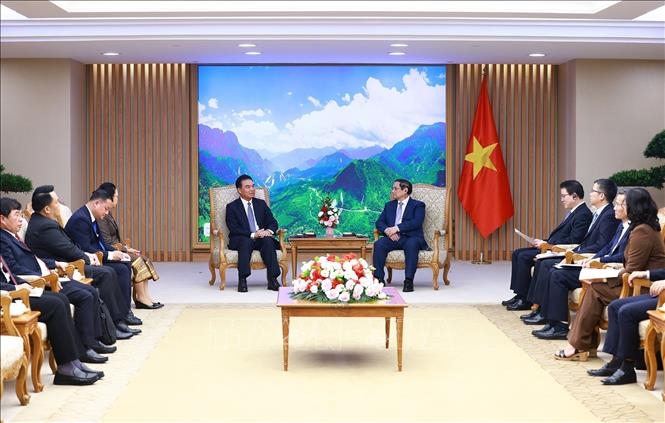 Thủ tướng Phạm Minh Chính tiếp Bộ trưởng Bộ Kế hoạch và Đầu tư Lào