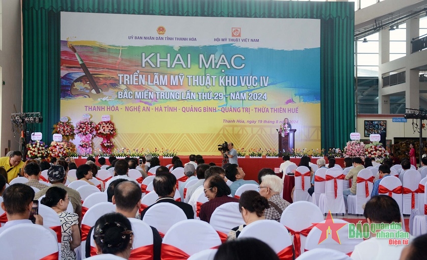 Khai mạc Triển lãm Mỹ thuật khu vực IV, Bắc miền Trung lần thứ 29 - năm 2024