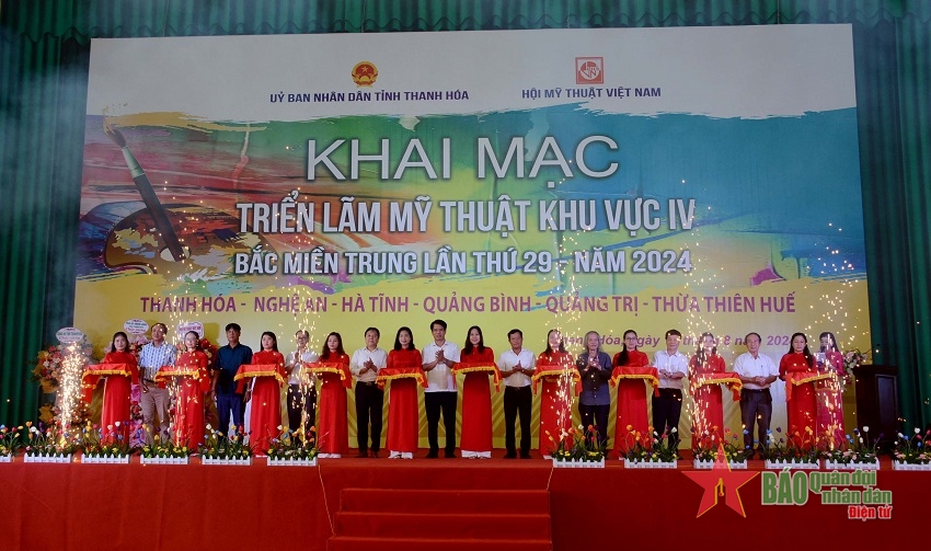 Khai mạc Triển lãm Mỹ thuật khu vực IV, Bắc miền Trung lần thứ 29 - năm 2024