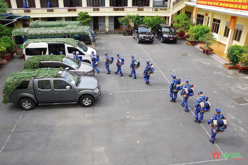 Đoàn Trinh sát số 1 (Bộ tư lệnh Cảnh sát biển) luyện tập chuyển trạng thái sẵn sàng chiến đấu