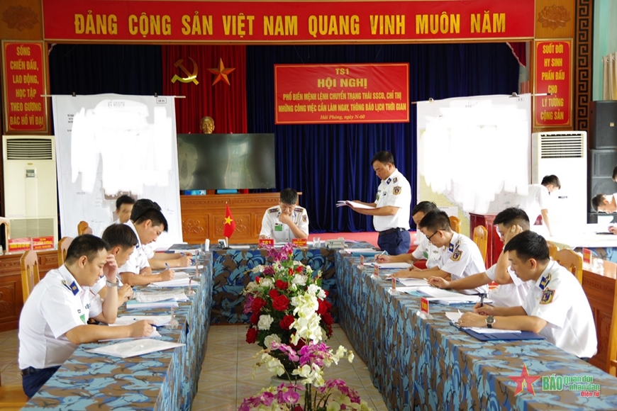 Đoàn Trinh sát số 1 (Bộ tư lệnh Cảnh sát biển) luyện tập chuyển trạng thái sẵn sàng chiến đấu