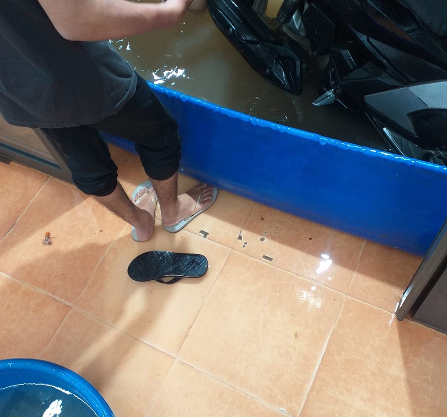 Hà Nội: Mưa lớn tối 22-8, nhiều khu vực bị ngập úng cục bộ