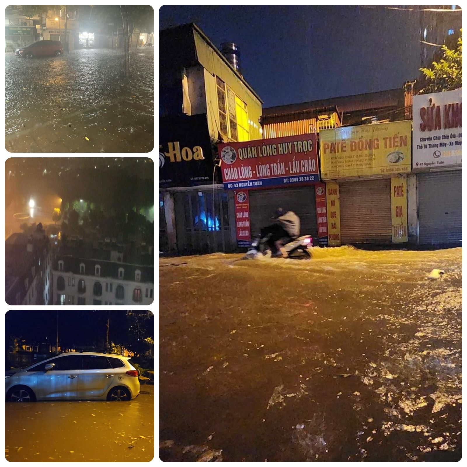 Hà Nội: Mưa lớn tối 22-8, nhiều khu vực bị ngập úng cục bộ

