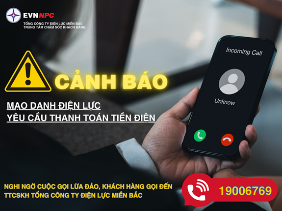Cảnh báo mạo danh nhân viên điện lực yêu cầu khách hàng thanh toán vào tài khoản cá nhân