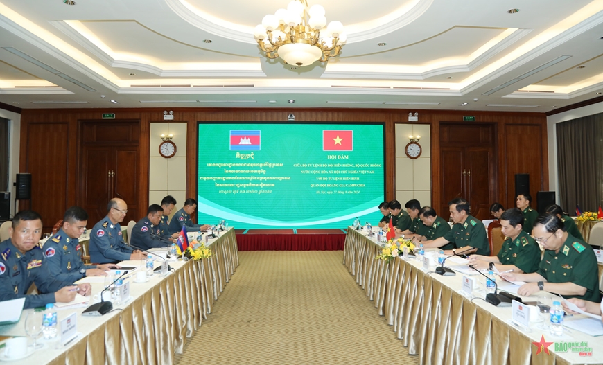 Hợp tác biên phòng góp phần thúc đẩy quan hệ hợp tác quốc phòng Việt Nam - Campuchia